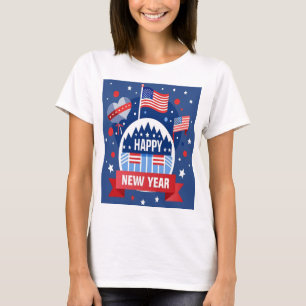 HAPPY NEW YEAR WOMAN’S USA SHIRT