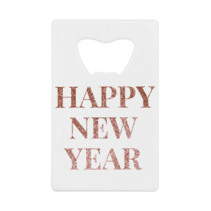 Happy new year word art typography