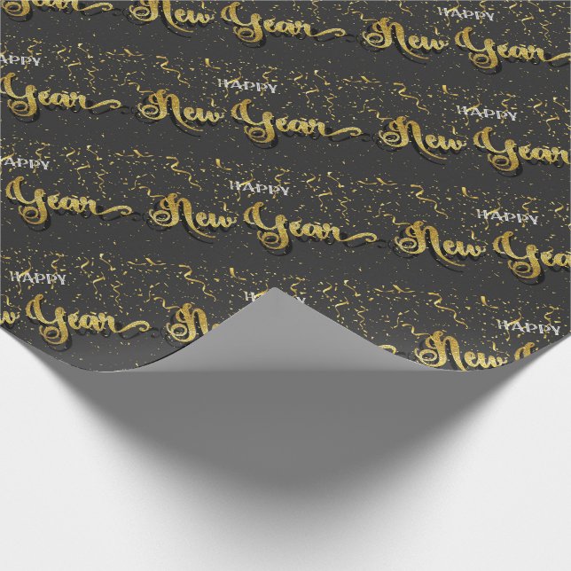 Happy New Year Wrapping Paper (Corner)