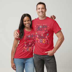 Happy New Years 2025 Basic Dark T-Shirt