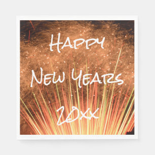 Happy New Years 20xx Fireworks Napkin