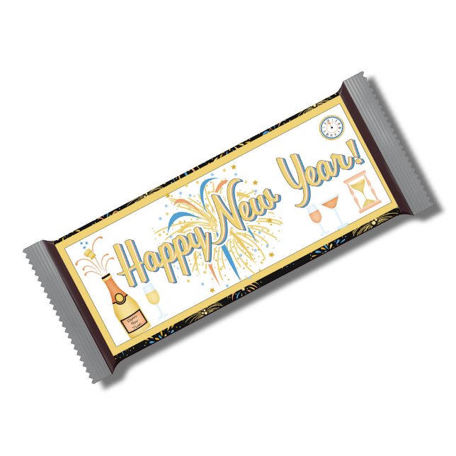 Happy New Years Candy Bar Wrapper Party Favours Notepad (Creator Uploaded)
