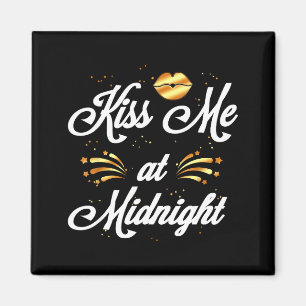Happy New Year's Eve Nye 2022 Party Kiss Magnet