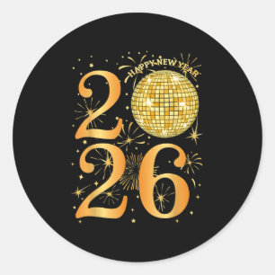 Happy New Years Fireworks 2026  Classic Round Sticker