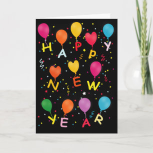 Happy New Years Greetings Card