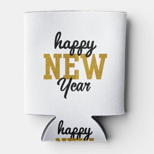 Happy New YearT-Shirt Can Cooler (Front)