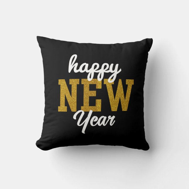 Happy New YearT-Shirt Cushion (Front)