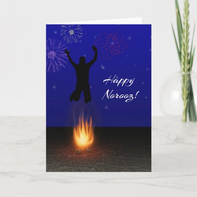 Happy Norooz Chahar-Shanbeh-Suri Holiday Card (Front)
