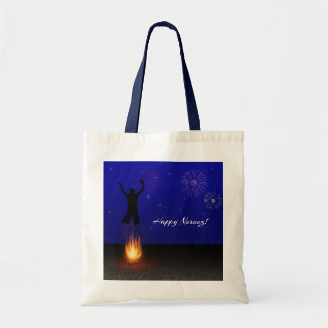 Happy Norooz Chahar-Shanbeh-Suri Tote Bag (Front)