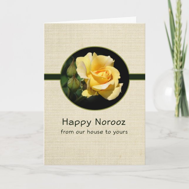 Happy Norooz From Our House to Yours Greeting Card (Front)