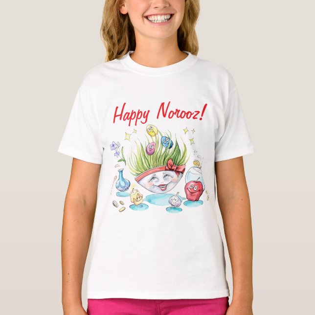 Happy Norooz Haft Sin funny table T-Shirt (Front)