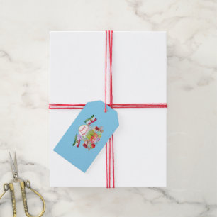 Happy Norooz Haft Sin with Lion and Sun Flags Gift Tags