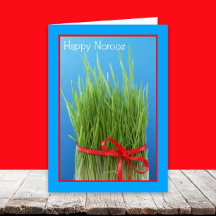 Happy Norooz Persian New Year Card -- Wheat Grass