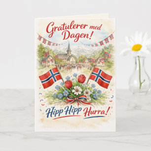 Happy Norway Constitution Day - 17 Mai Syttende  Card