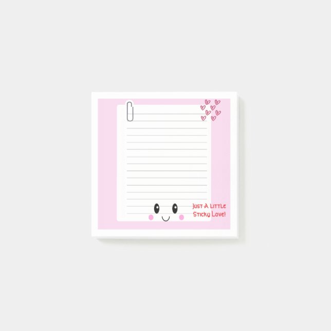 Happy Notes Pink: Kawaii Notes (Front)