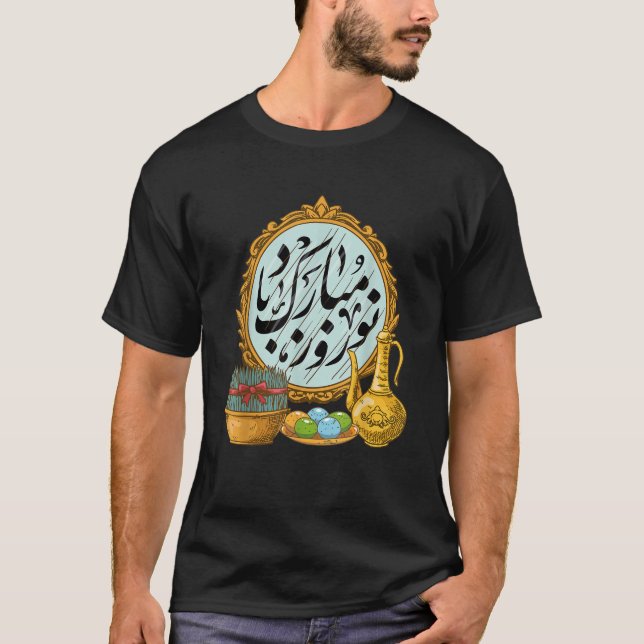 Happy Nowruz Mubarak Kurdistan Pakistan And Iran N T-Shirt (Front)