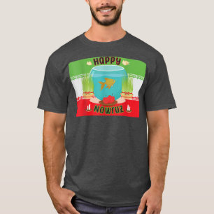 Happy Nowruz persian new year 2022 Goldfish Iran F T-Shirt