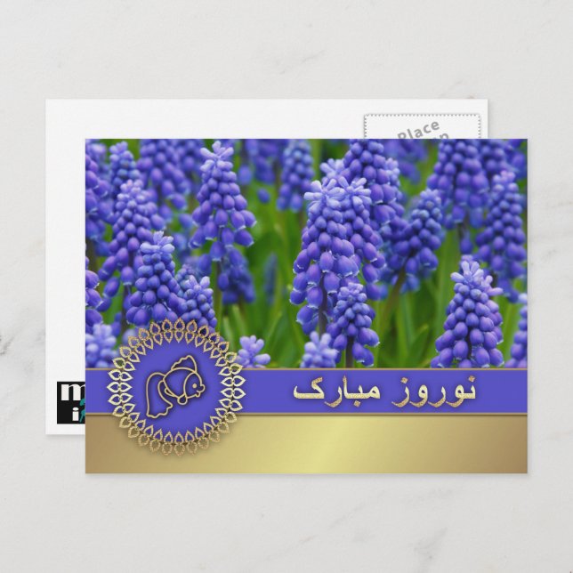 Happy Nowruz. Persian New Year  Holiday Postcard (Front/Back)