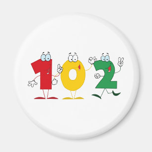Happy Number 102 Magnet