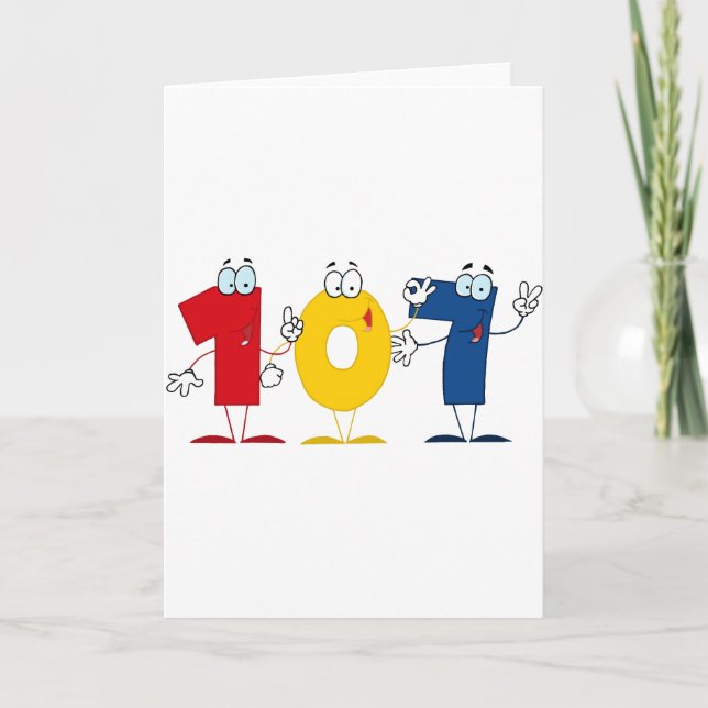 Happy Number 107 Card (Front)