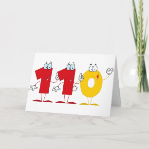 Happy Number 110 Card