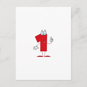 Happy Number 1 Postcard