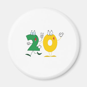Happy Number 20 Magnet