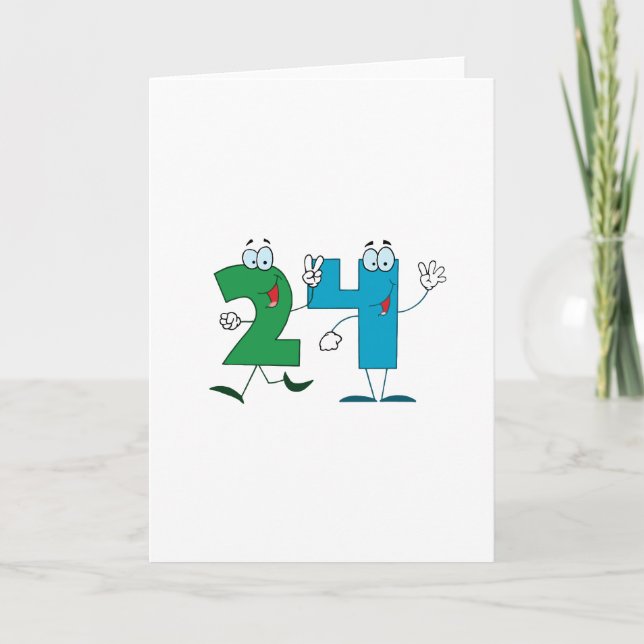 Happy Number 24 Card (Front)