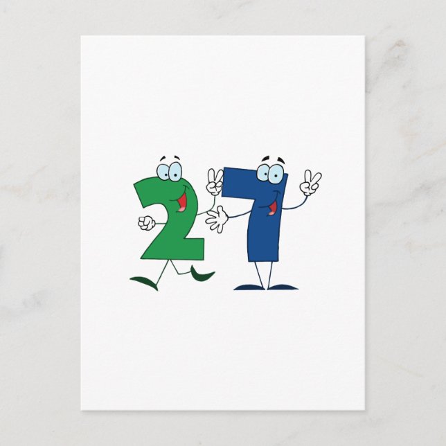 Happy Number 27 Postcard (Front)