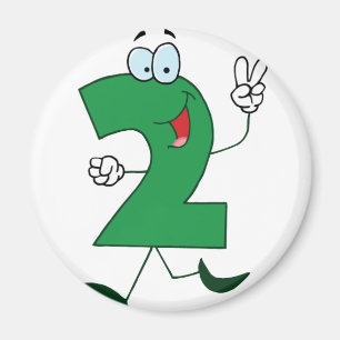 Happy Number 2 Magnet
