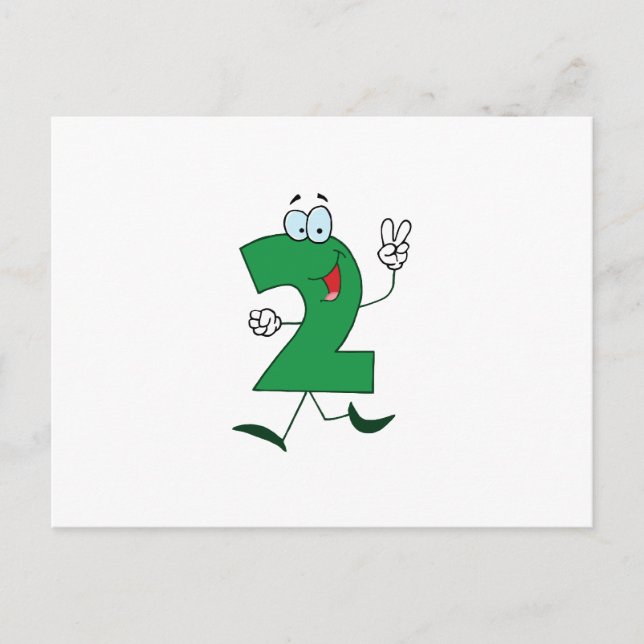 Happy Number 2 Postcard (Front)