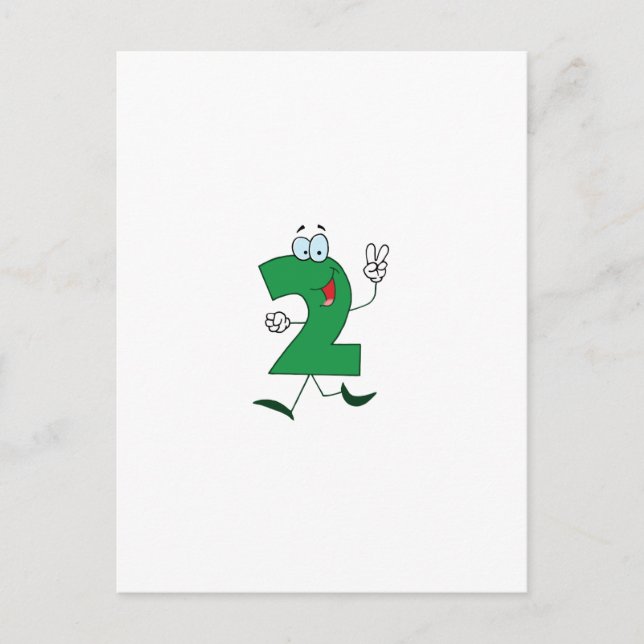 Happy Number 2 Postcard (Front)