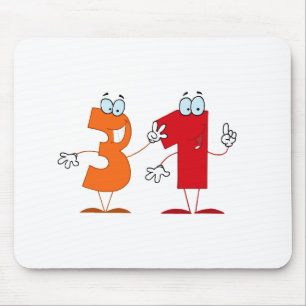 Happy Number 31 Mouse Mat