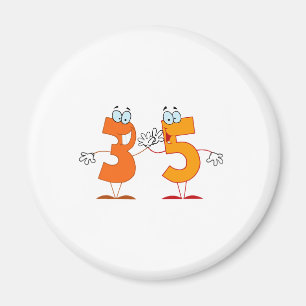 Happy Number 35 Magnet