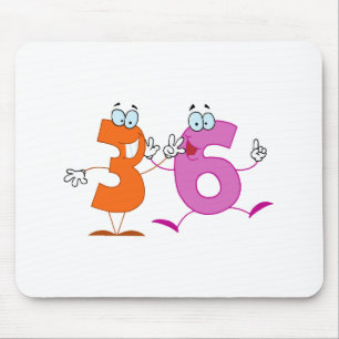 Happy Number 36 Mouse Mat
