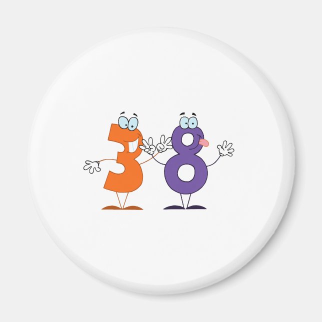 Happy Number 38 Magnet (Front)
