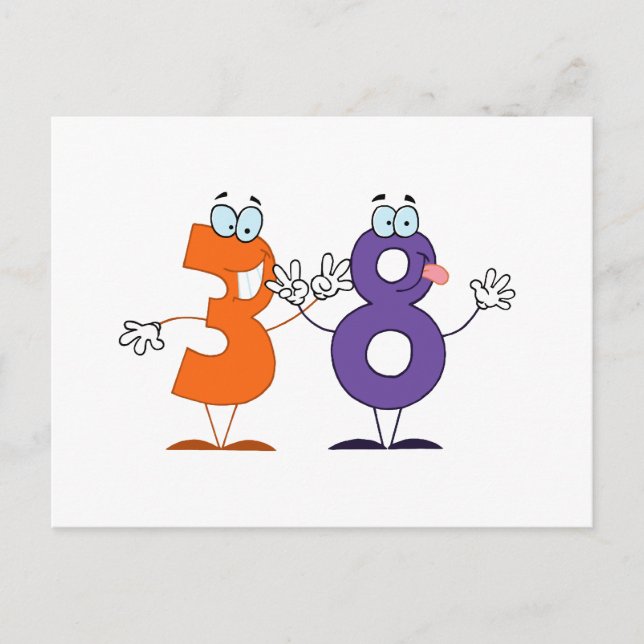 Happy Number 38 Postcard (Front)