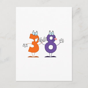 Happy Number 38 Postcard