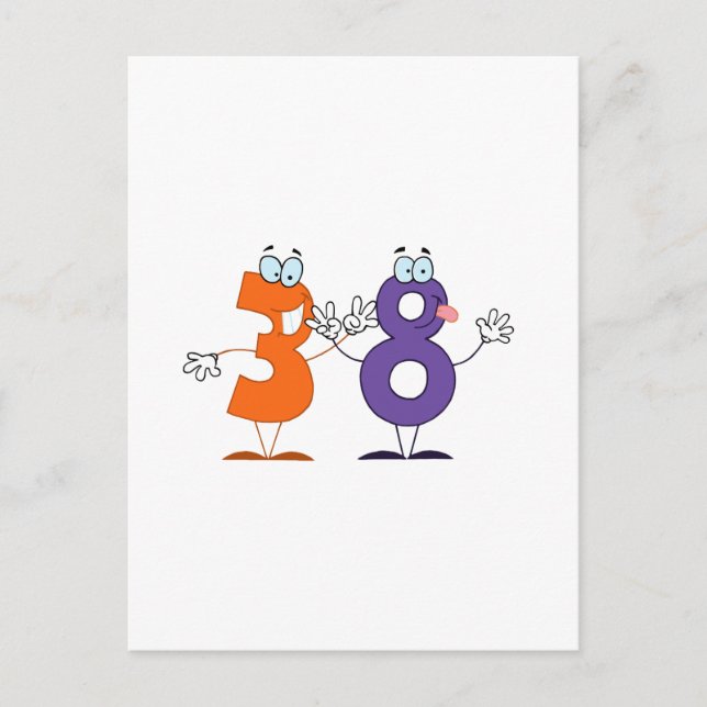 Happy Number 38 Postcard (Front)