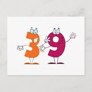 Happy Number 39 Postcard