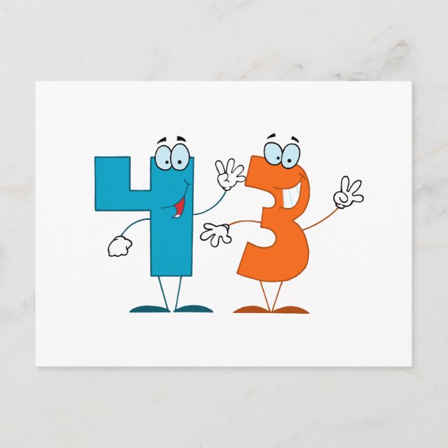 Happy Number 43 Postcard (Front)