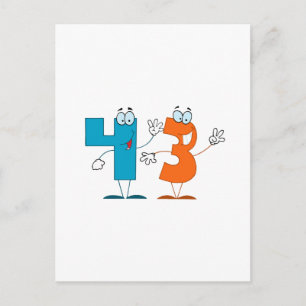 Happy Number 43 Postcard
