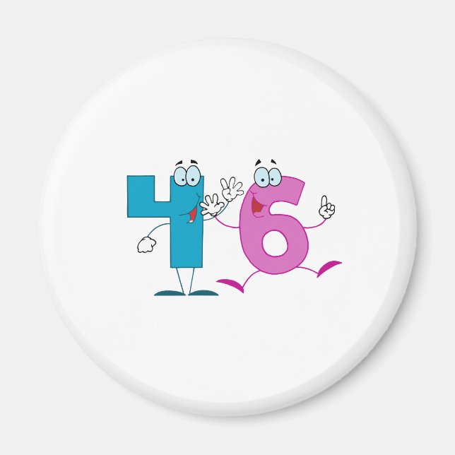 Happy Number 46 Magnet (Front)