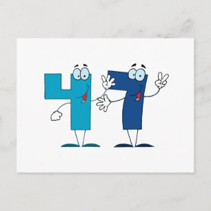 Happy Number 47 Postcard