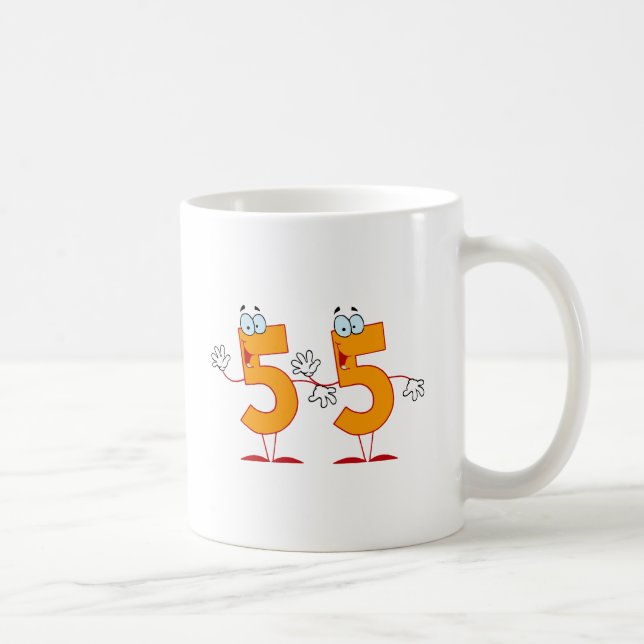 Happy Number 55 Coffee Mug (Right)