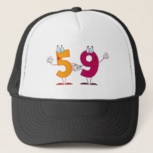 Happy Number 59 Trucker Hat