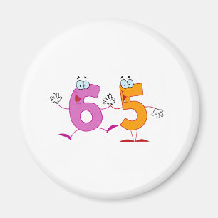 Happy Number 65 Magnet