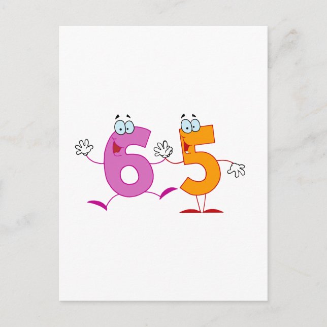 Happy Number 65 Postcard (Front)