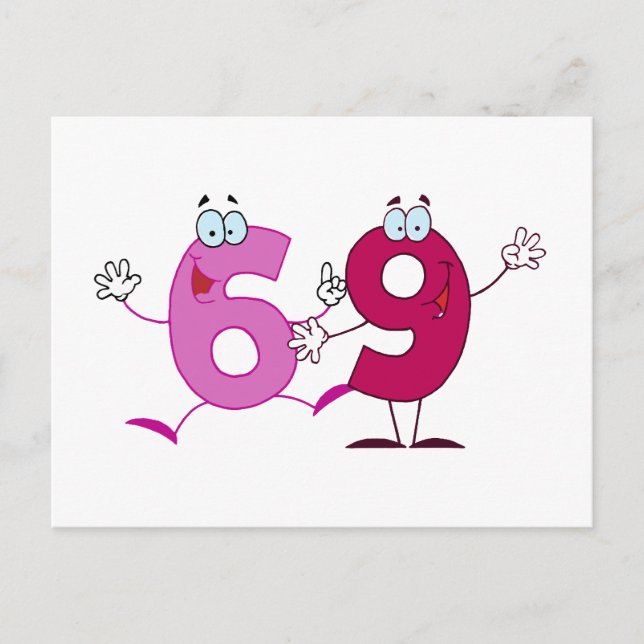 Happy Number 69 Postcard (Front)