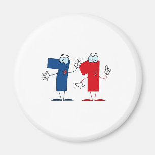 Happy Number 71 Magnet